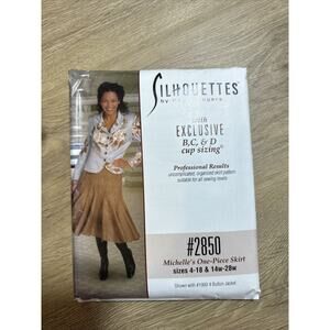 #2850 SILHOUETTES Michelle's One-Piece Skirt New Uncut Pattern size 4-18